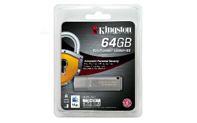 Uj KINGSTONhyDataTraveler Locker G3 64GBH(w[K) ~Ӥ