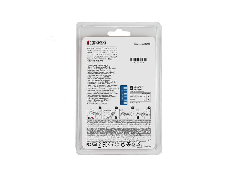 ���U��j KINGSTON���h�yDT2000 128GB�Ʀr��[�K�H����(256�줸�w�馡AES) ���~�Ӥ�